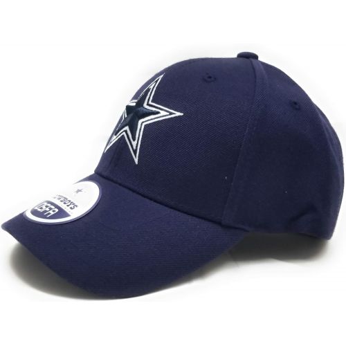  Dallas Cowboys Merchandise Dallas Cowboys Wool Basic Logo Velcro Adjustable Hat Navy
