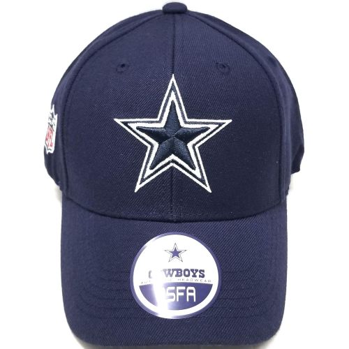  Dallas Cowboys Merchandise Dallas Cowboys Wool Basic Logo Velcro Adjustable Hat Navy