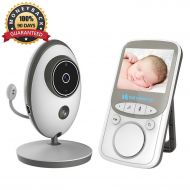 Dalle Craft Video Baby Monitor Wireless with Digital Camera,Anmade 2 Way Talkback, 2.4inch Screen Night Vision Temperature Monitoring Lullabies Long Range and High Capacity Battery for Securit