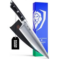 DALSTRONG Chef Knife - 8 inch Blade - Gladiator Series ELITE - Forged HC German Steel Chef's Knife - Razor Sharp Kitchen Knife - Professional Full Tang Knife - Black G10 Handle - Sheath -NSF Certified