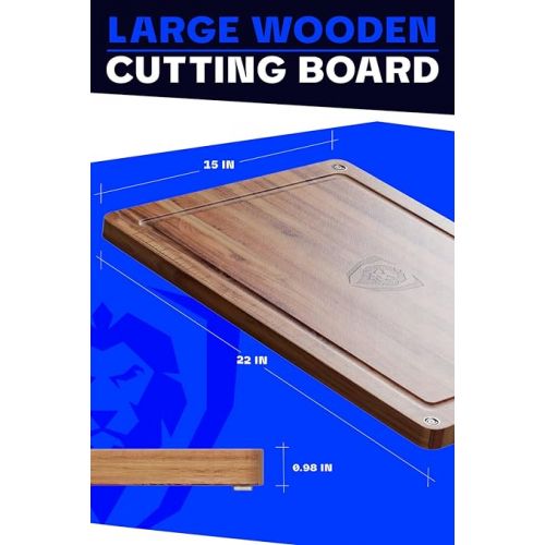  DALSTRONG Teak Wood Cutting Board - 22