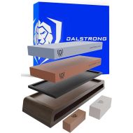 DALSTRONG Premium Whetstone Kit - #1000/#6000 Knife Sharpening Kit - Extra Large Grit Stones - Top-Grade Corundum - Thick Knife Sharpening Stone - Hand Crafted Acacia Wood - Whetstone Knife Sharpener