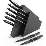 Dalstrong Knife Block Set - 12-Piece - Shadow Black Series - Black Titanium Nitride Coated - High Carbon - 7CR17MOV-X Vacuum Treated Steel - Premium Kitchen Knife Set - NSF Certified