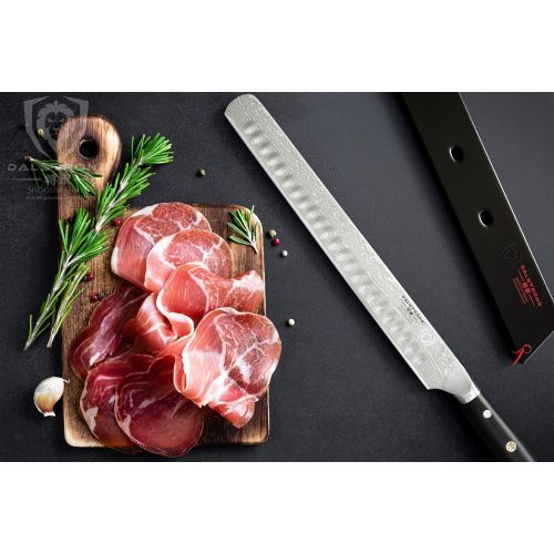  Dalstrong Tranchiermesser  Granton Schliff - Shogun Series - AUS-10V - Vakuumbehandelt  Slicing Carving Knife 30,5 cm  Mit Messerscheide