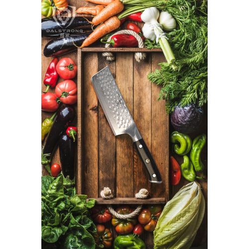  Dalstrong Gemuesemesser  Shogun Series X  AUS-10V  Vakuumbehandelt - Hammergeschlagen  Nakiri Vegetable Knife -15,2 cm