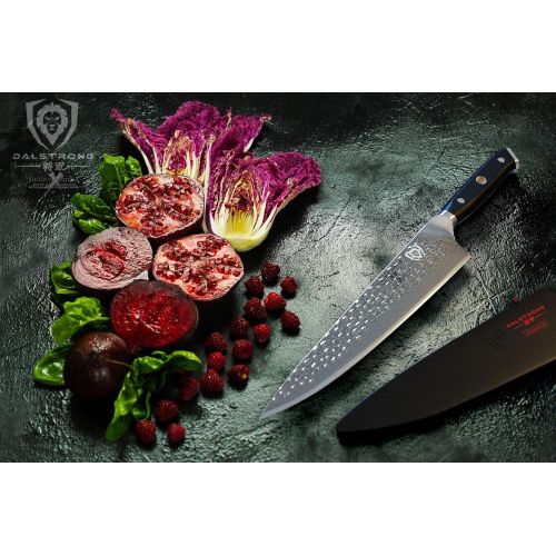  Dalstrong Kuechenmeistermesser - Shogun Series X Professional Gyuto  Japanisch - AUS-10V  Vakuumbehandelt  Chef Knife (Lang) - 26 cm  Hammergeschlagen  Gross - 67-Schichten  Mi