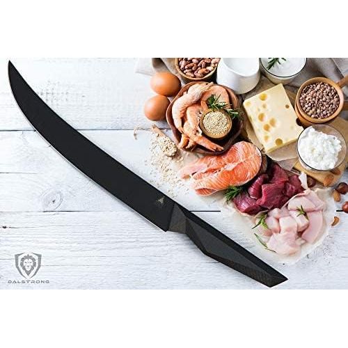  DALSTRONG Butcher & Breaking Knife - 10 - Shadow Black Series - Black Titanium Nitride Coated - High Carbon - 7CR17MOV-X Vacuum Treated Steel- Sheath - NSF Certified