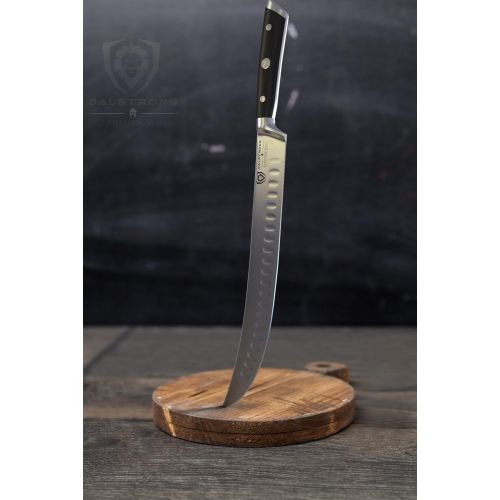  DALSTRONG Butcher Breaking Cimitar Knife - 10 Slicer - Gladiator Series - Forged German HC Steel - Sheath Guard Included - NSF Certified