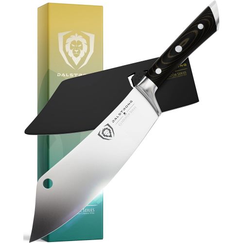  [아마존베스트]DALSTRONG - 8 Chefs Knife -The Crixus - Gladiator Series - Chef & Cleaver Hybrid - Meat Knife w/Sheath - G10 Handle