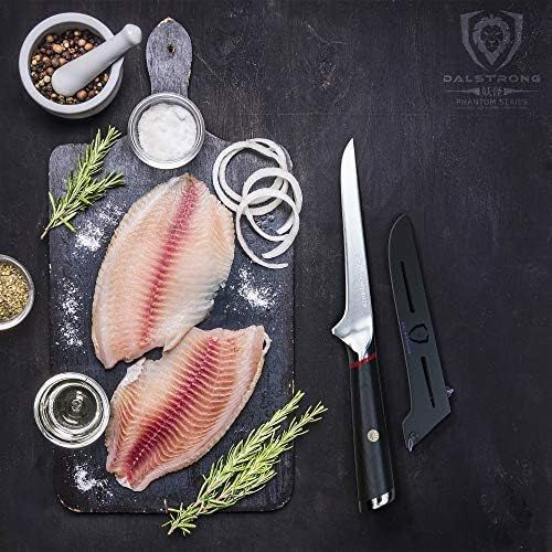  DALSTRONG Boning Knife Phantom Series Japanese High Carbon AUS8 Steel Pakkawood Handle Sheath Included (6 Boning Knife)