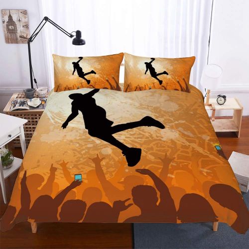  Damara Basketball Bedding Set Print Duvet Cover Set for Kids Boys Without Any Filling#06 (8, Full)