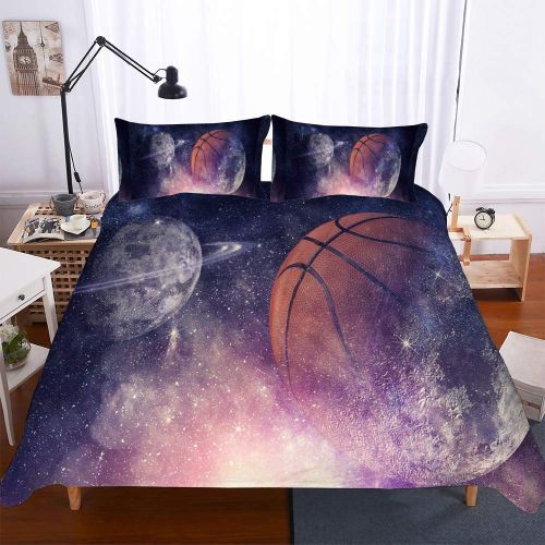  Damara Basketball Bedding Set Print Duvet Cover Set for Kids Boys Without Any Filling#06 (8, Full)