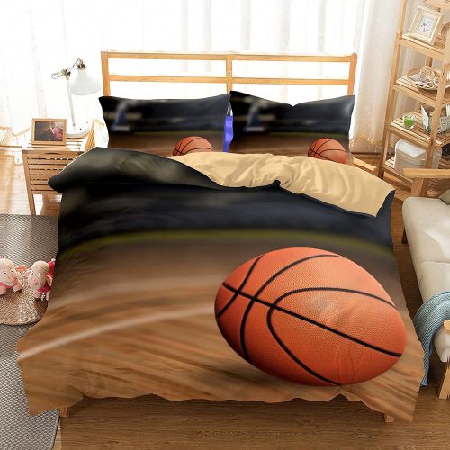  Damara Basketball Bedding Set Print Duvet Cover Set for Kids Boys Without Any Filling#06 (8, Full)