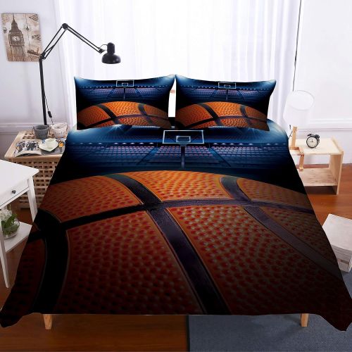  Damara Basketball Bedding Set Print Duvet Cover Set for Kids Boys Without Any Filling#06 (8, Full)