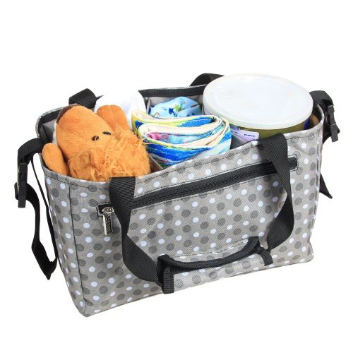  Damero Diaper Bag Handbag Purse Tote Insert Organizer(Sewn to The Bottom) with Stroller Straps