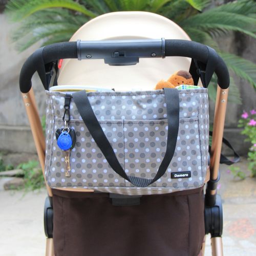  Damero Diaper Bag Handbag Purse Tote Insert Organizer(Sewn to The Bottom) with Stroller Straps