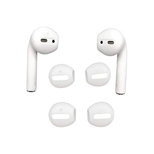  [아마존베스트]DamonLight Silicone Ear Pads Attachment for Apple AirPods and EarPods, Secure Grip for Sports and Leisure - 2 Pairs Including (No Airpods included)