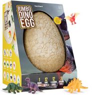 [아마존베스트]Dan&Darci Jumbo Dino Egg - Unearth 12 Unique Large Surprise Dinosaurs in One Giant Filled Egg - Discover Dinosaur Archaeology Science STEM Crafts Gifts for Boys & Girls…