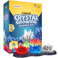 [아마존베스트]Dan&Darci Crystal Growing Kit for Kids + light-up Stand - Science Experiments for Kids - Crystal Science Kits - Craft Stuff Toys for Teens - STEM Projects for Boys & Girls - Grow Crystals an