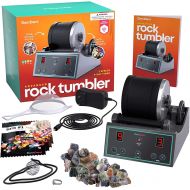 [아마존핫딜][아마존 핫딜] Dan&Darci Advanced Professional Rock Tumbler Kit - with Digital 9-day Polishing timer & 3 speed settings - Turn Rough Rocks into Beautiful Gems : Great Science & STEM Gift for Kids all ages
