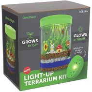 [아마존베스트]Mini Explorer Light-up Terrarium Kit for Kids with LED Light on Lid - Create Your Own Customized Mini Garden in a Jar That Glows at Night - Great Science Kits Gifts for Children -
