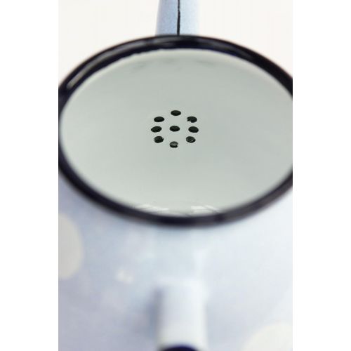  DanDiBo Teekanne 582AB Hellblau mit weissen Punkten 0,75 L emailliert 14cm Wasserkanne Kanne Kaffeekanne