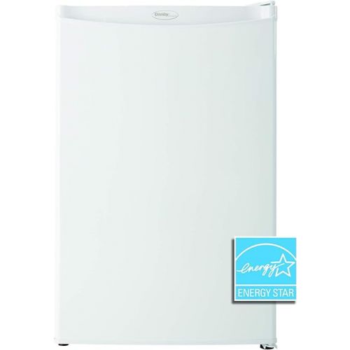  Danby DAR044A4WDD-6 4.4 Cu.Ft. Mini Fridge, Compact Refrigerator for Bedroom, Living Room, Bar, Dorm, Kitchen, Office, E-Star in White