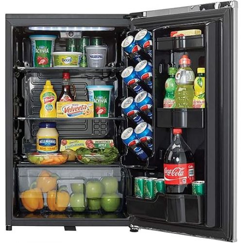  Danby DAR044A6DDB Contemporary Classic 4.4 Cu.Ft. Mini Fridge, Compact Refrigerator for Bedroom, Living Room, Bar, Dorm, Kitchen, Office, E-Star in Silver, 3 Sq Ft