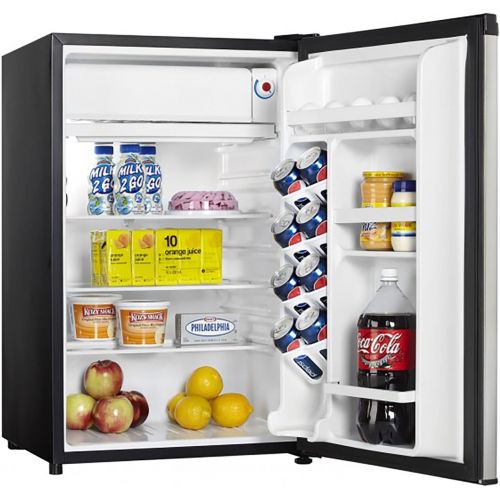 Danby DCR044A2BSLDD-3 4.4 cu. ft. Compact Refrigerator, Steel