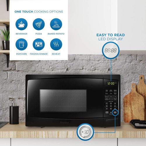  [아마존베스트]Danby DBMW0720BBB 0.7 Cu.Ft. Countertop Microwave-700 Watts, Small with Push Button Door, Black