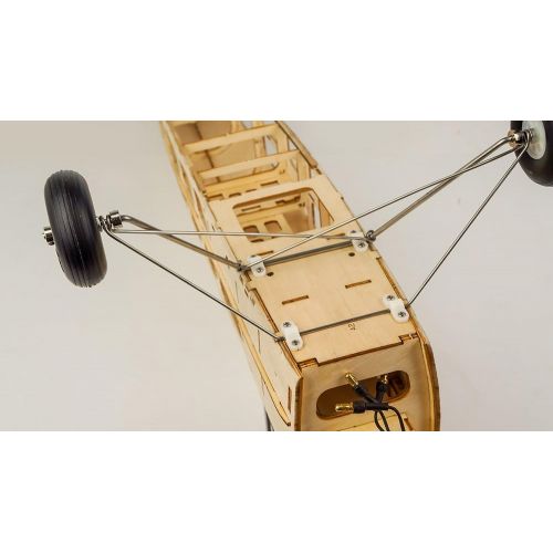  Dancing Wings Hobby 39 Balsa Laser Cut Model Kit De Havilland DH82a Tiger Moth Biplane by DW Hobby Electric Airplane Kit to Build for Adults (S1904)