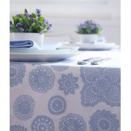 Dandi 6 Seater Tablecloth, Hydrangea Navy