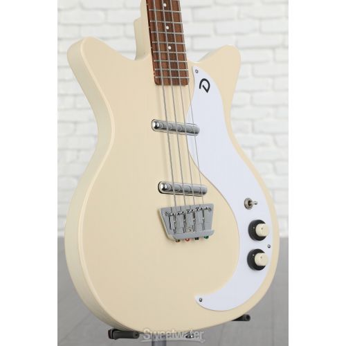  Danelectro '59DC Short Scale Bass Guitar - Vintage Cream