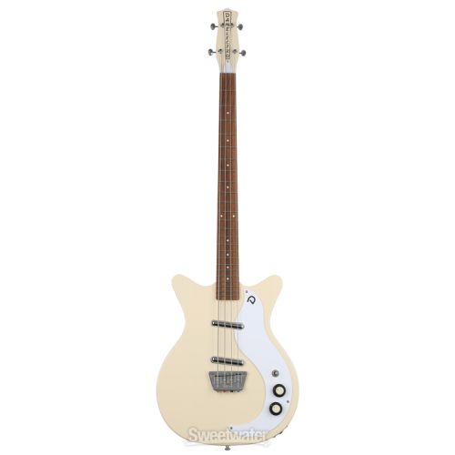  Danelectro '59DC Short Scale Bass Guitar - Vintage Cream