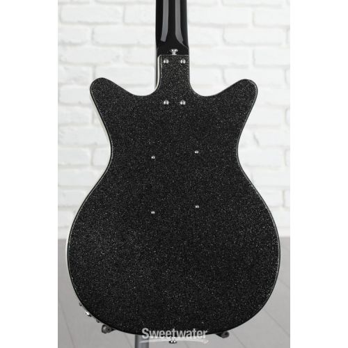  Danelectro '59DC Short Scale Bass Guitar - Black Metalflake