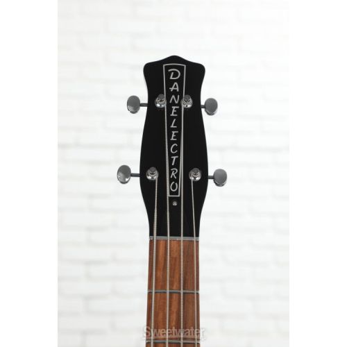  Danelectro '59DC Short Scale Bass Guitar - Black Metalflake