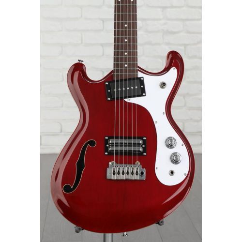  Danelectro 66BT Baritone Electric Guitar - Transparent Red