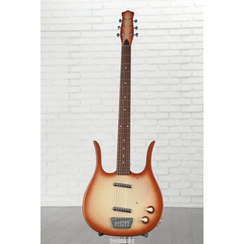  Danelectro Longhorn Baritone Electric Guitar - Copper Burst Demo