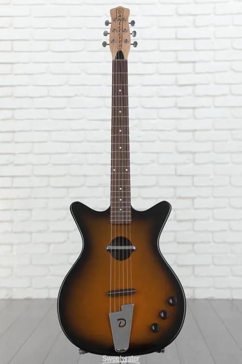  Danelectro Convertible Acoustic-Electric Guitar - Tobacco Sunburst