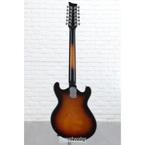  Danelectro 66-12, 12-string Electric Guitar - Transparent 3-Tone Burst
