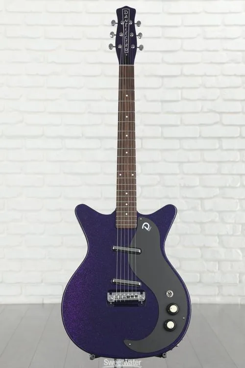  Danelectro Blackout 59 Electric Guitar - Purple Metal Flake