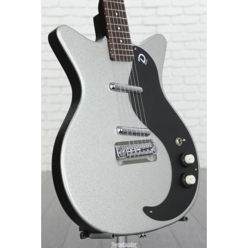  Danelectro 60th Anniversary DC '59 NOS+ Electric Guitar - Silver Metalflake Demo