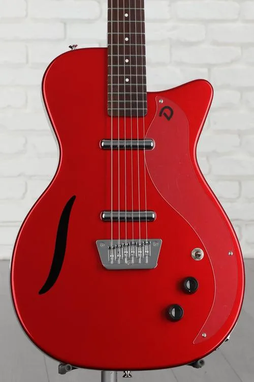 Danelectro Vintage Baritone Electric Guitar - Red Metallic