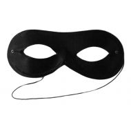 DangerousFX Zorro Black Sateen Bandit Cat Masquerade Fancy Dress Party Unisex Eye Mask