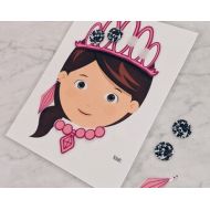 DaniTheNanny Pretty Pretty Princess Inspired Style Kids Reward Chart, Token Board, Potty Training Chart, Chore Chart, Autism Token Board