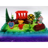 DANIEL TIGERS NEIGHBORHOOD 10 Piece Birthday CAKE Topper Set, Featuring Daniel Tiger, Katerina Kitty Cat and O the Owl, Decorative Themed Accessories