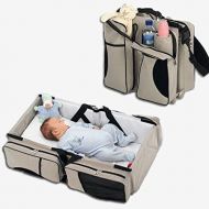 DanyBaby 3 in 1 Multi-Purpose Mobile Nursery Baby Travel Diaper Bag With Bassinet