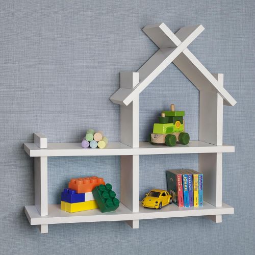  Danya B House Design White Wall Shelf