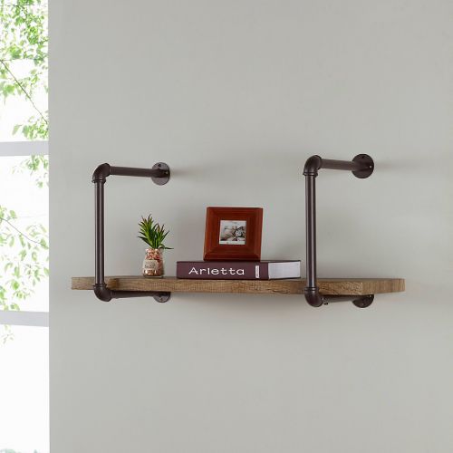  Danya B.™ Industrial Pipe Wall Shelf