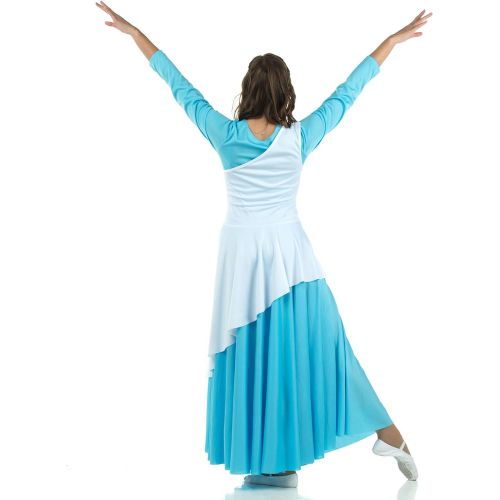  Danzcue Womens Asymmetrical Praise Dance Tunic